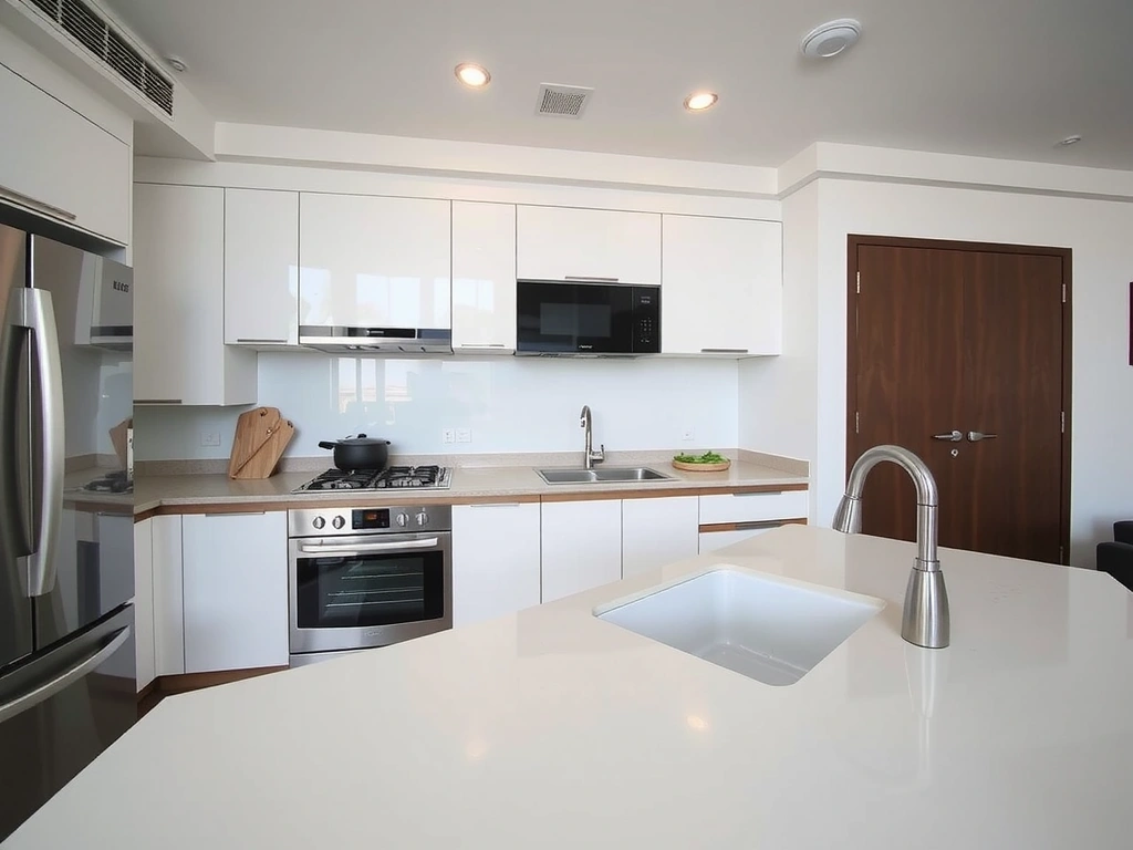 Derinlemesine temizlik sonrası mutfak detayları